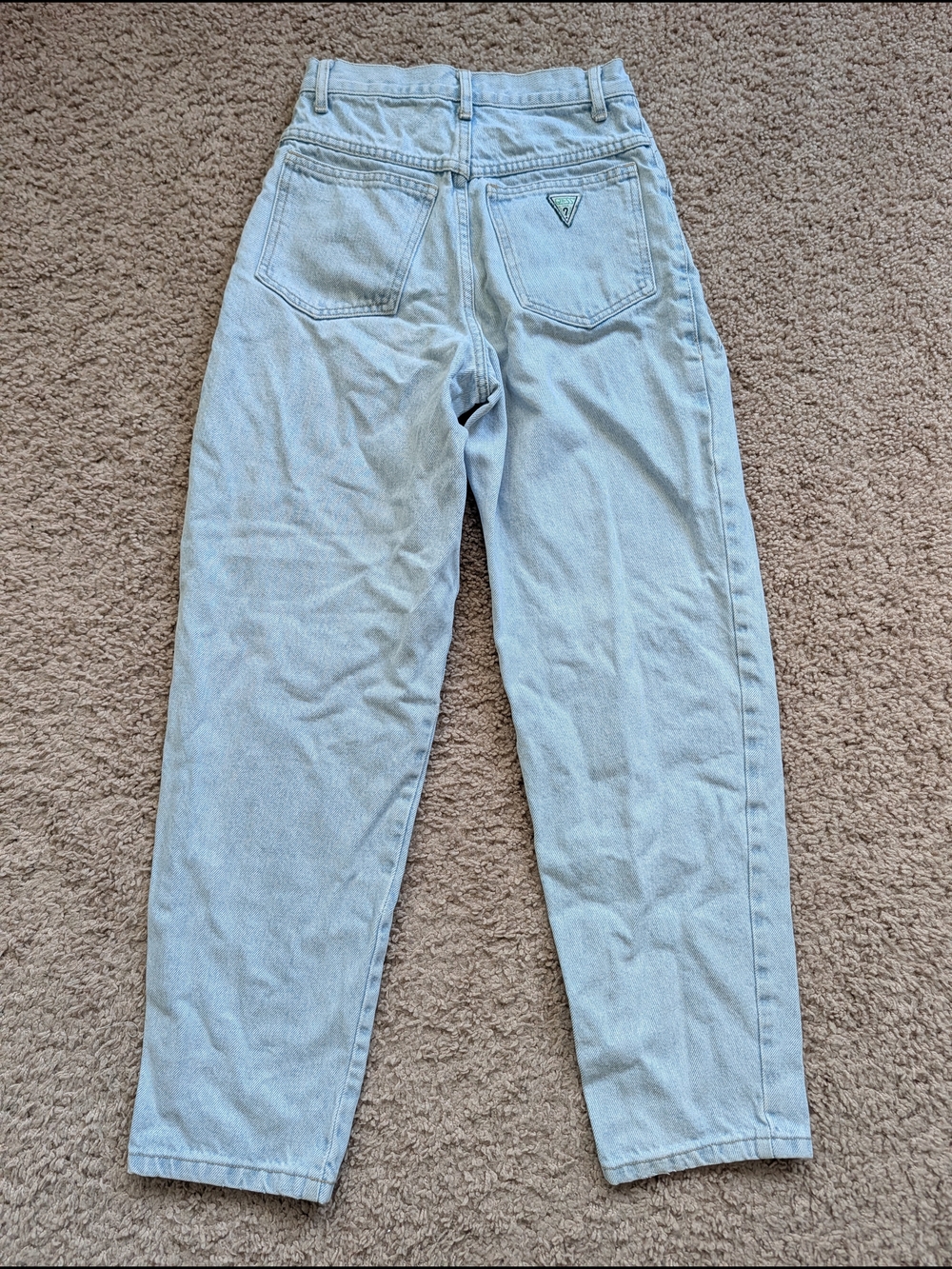 GUESS by Georges Marciano Girls Light Wash Blue Vintage 90s Denim Jeans Size 12 - Picture 2 of 12